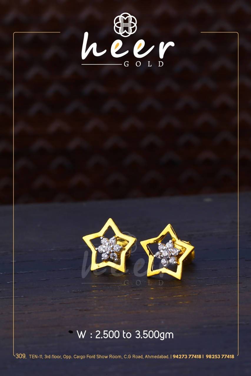 CZ Casting Earrings Sarafa Bazar