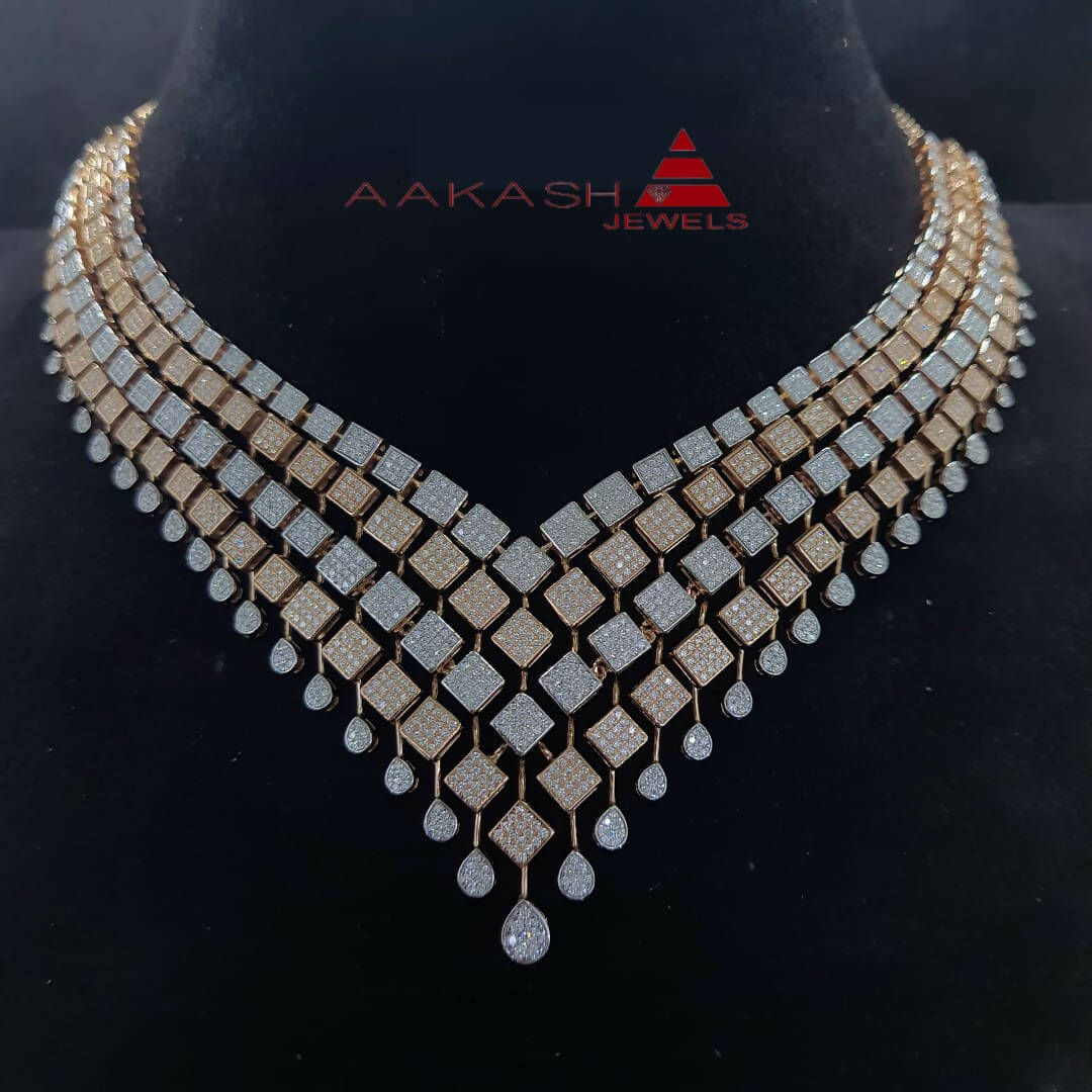 Diamond Necklace Sarafa Bazar India