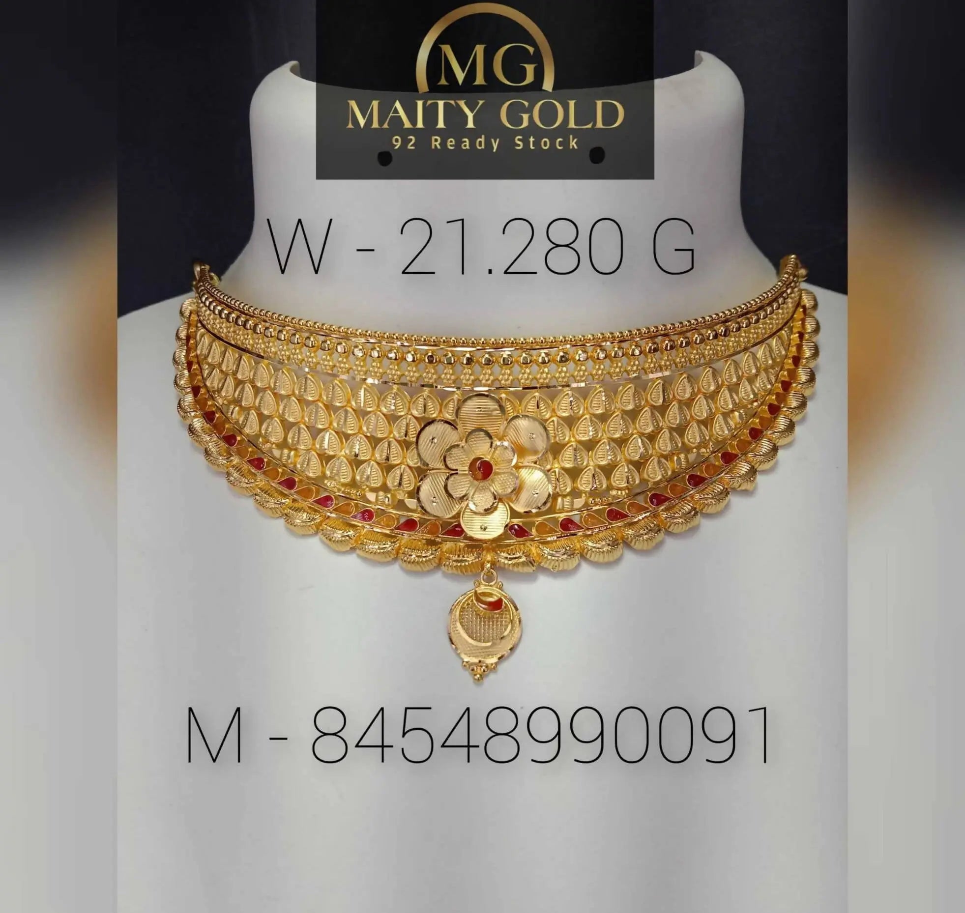 Gold Choker Sarafa Bazar India