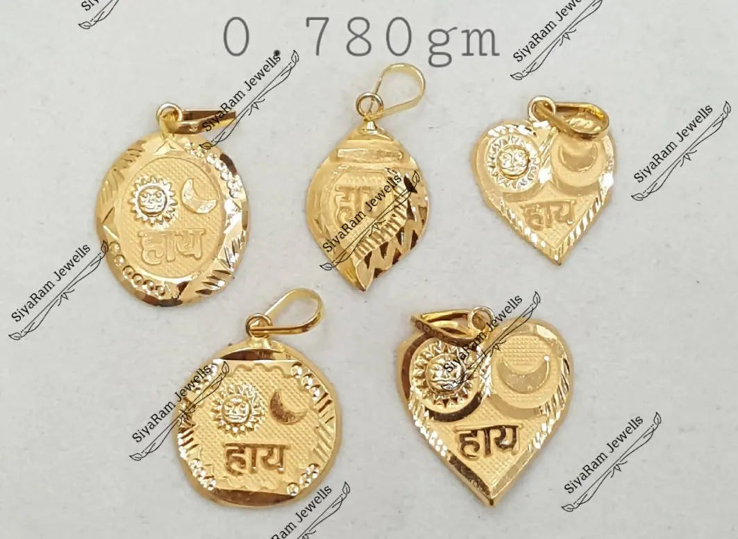 Plain Casting Pendant Sarafa Bazar India