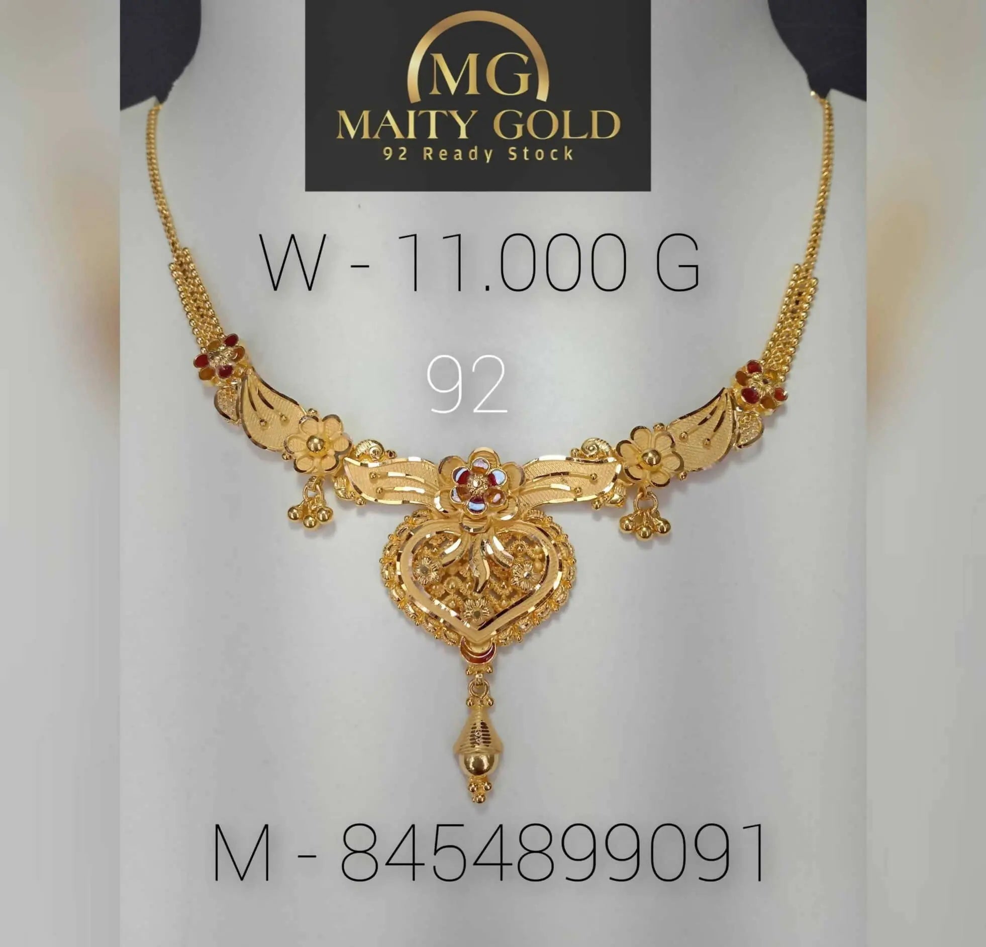 Fancy gold necklace deals designs in 10 grams