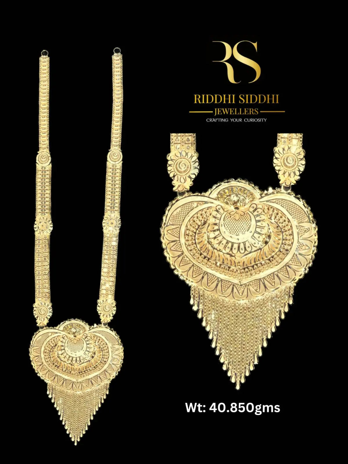 Gold Long Set Sarafa Bazar India