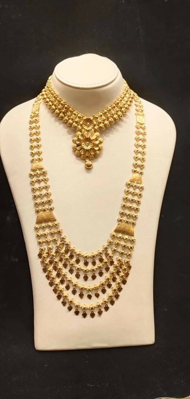 Gold Necklace & Long Set Sarafa Bazar India