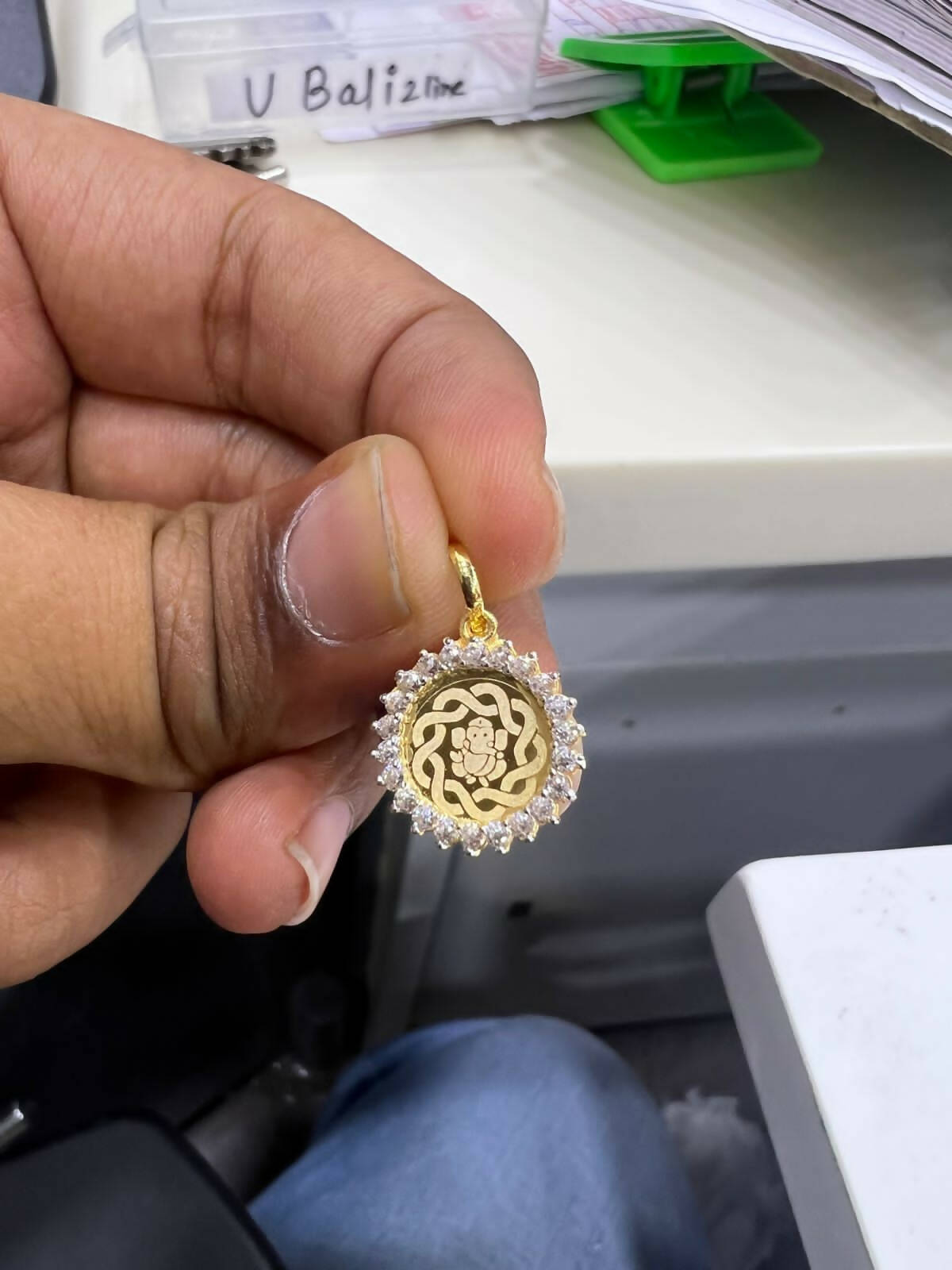 CZ Casting Pendant Sarafa Bazar India