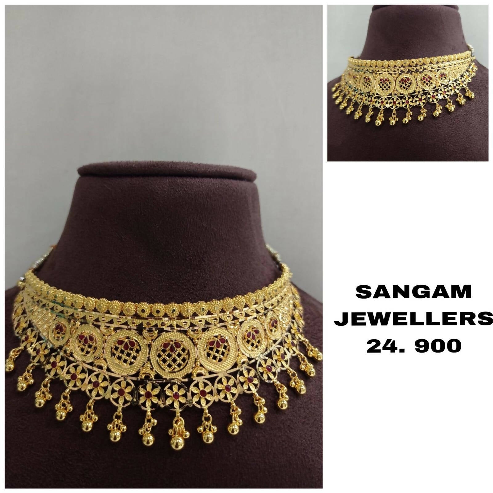 Gold Choker Sarafa Bazar India