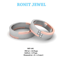 Diamond Studded Couple Bands