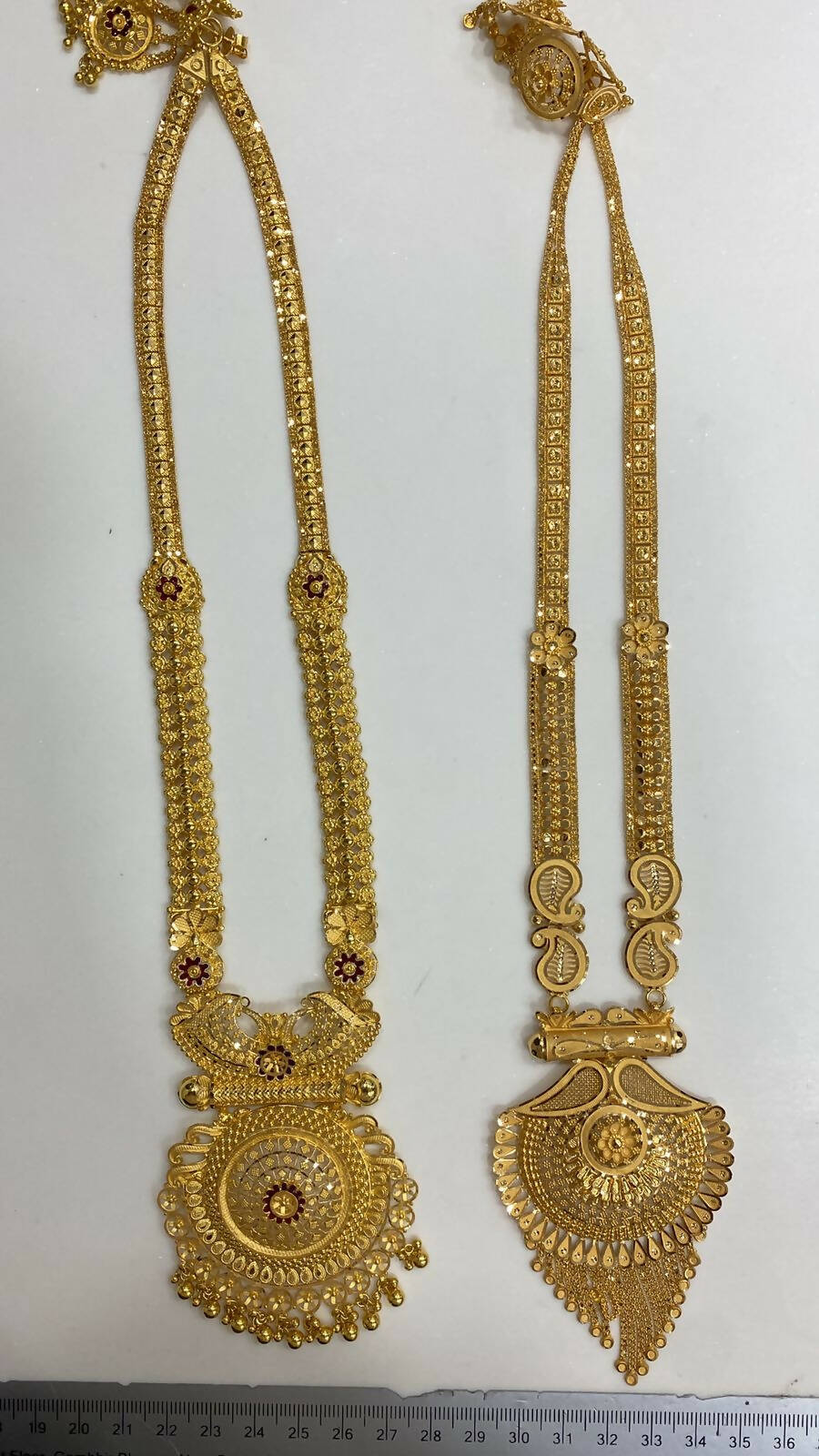 Gold Long Set Sarafa Bazar India