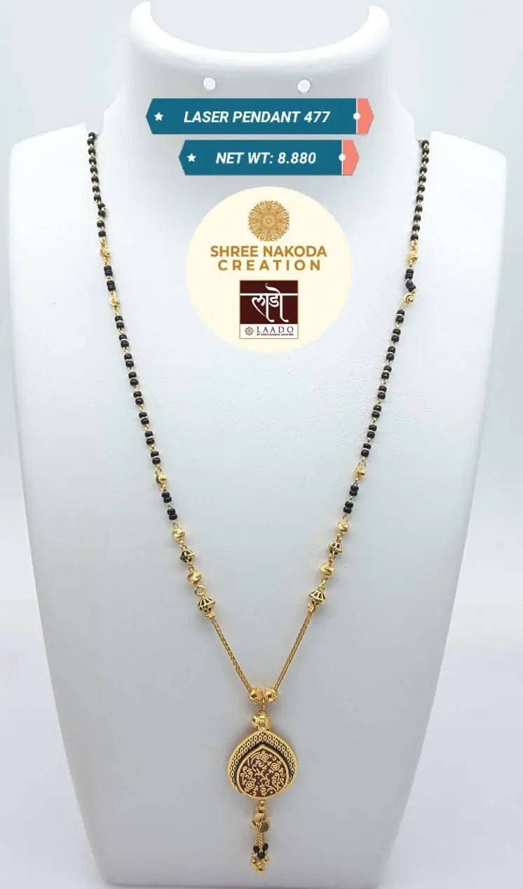 Laser Pendant Mangalsutra Sarafa Bazar