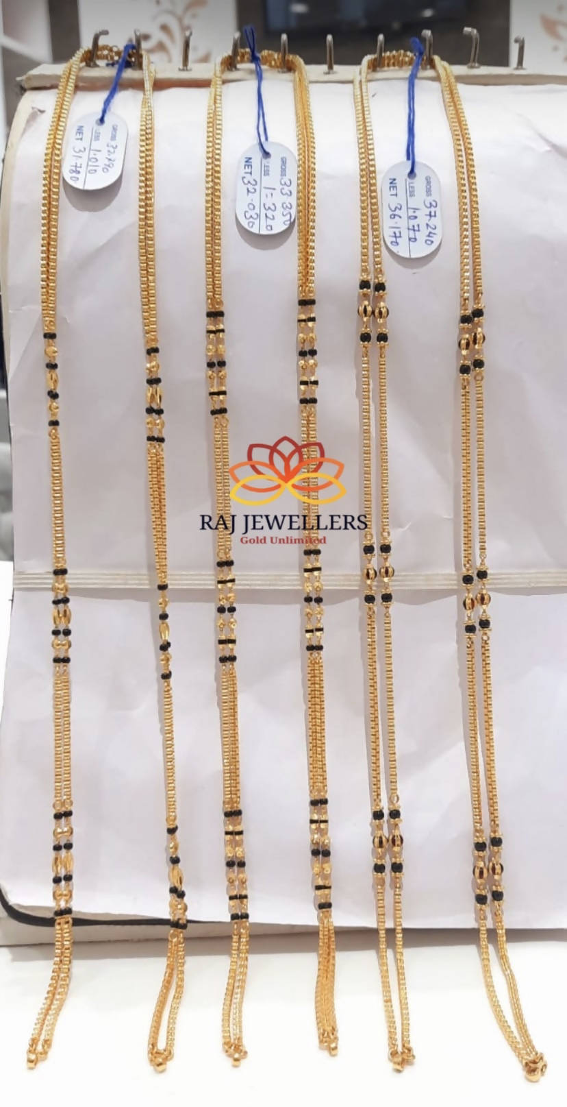 Butterfly chain mangalsutra / three ring chain mangalsutra