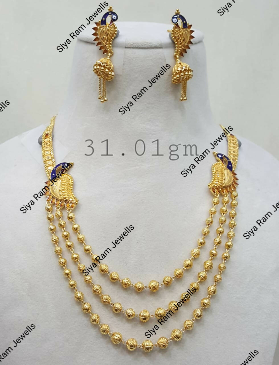 Gold Long Set Sarafa Bazar India