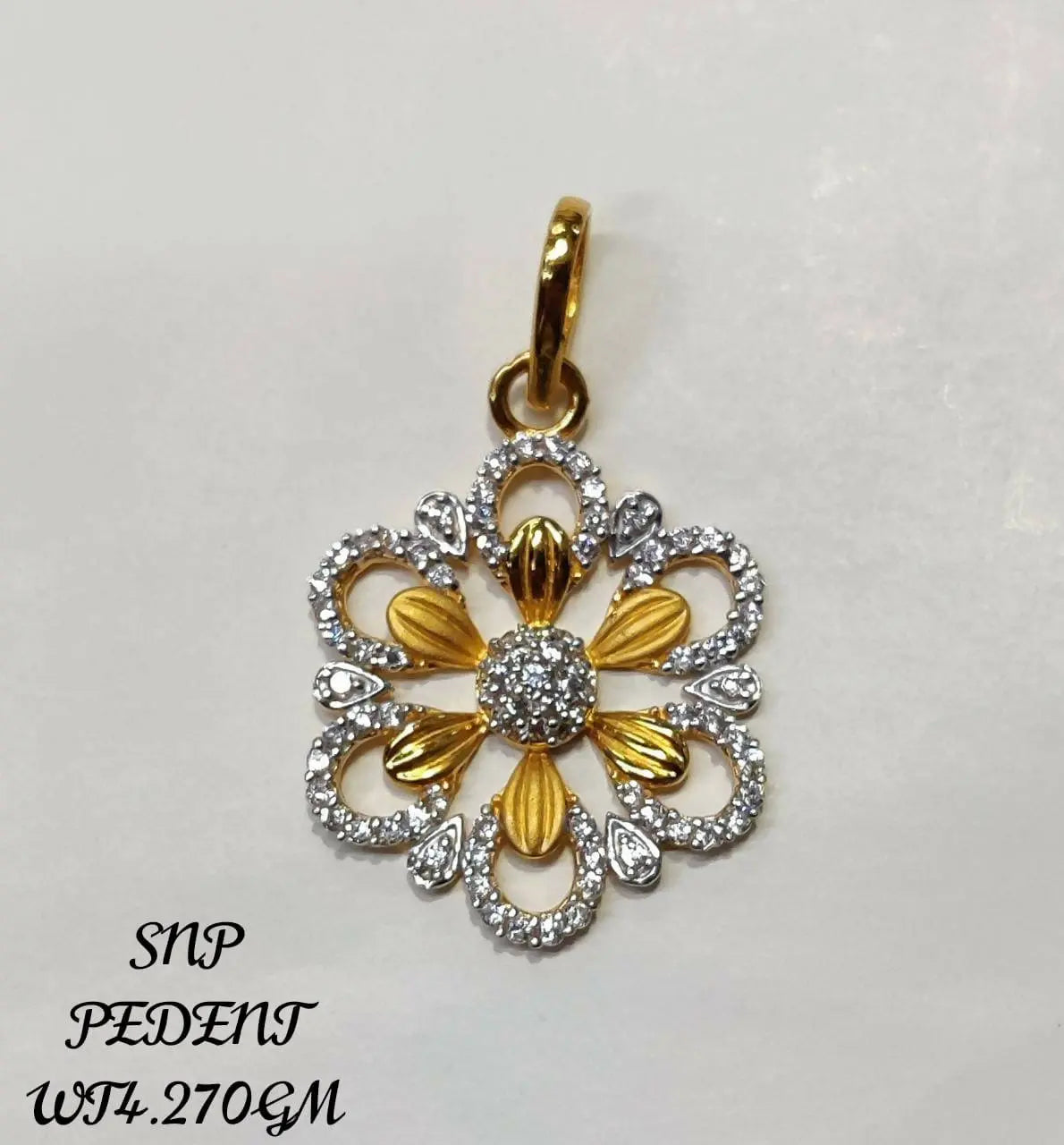 SNP Pendant CZ Casting Sarafa Bazar India