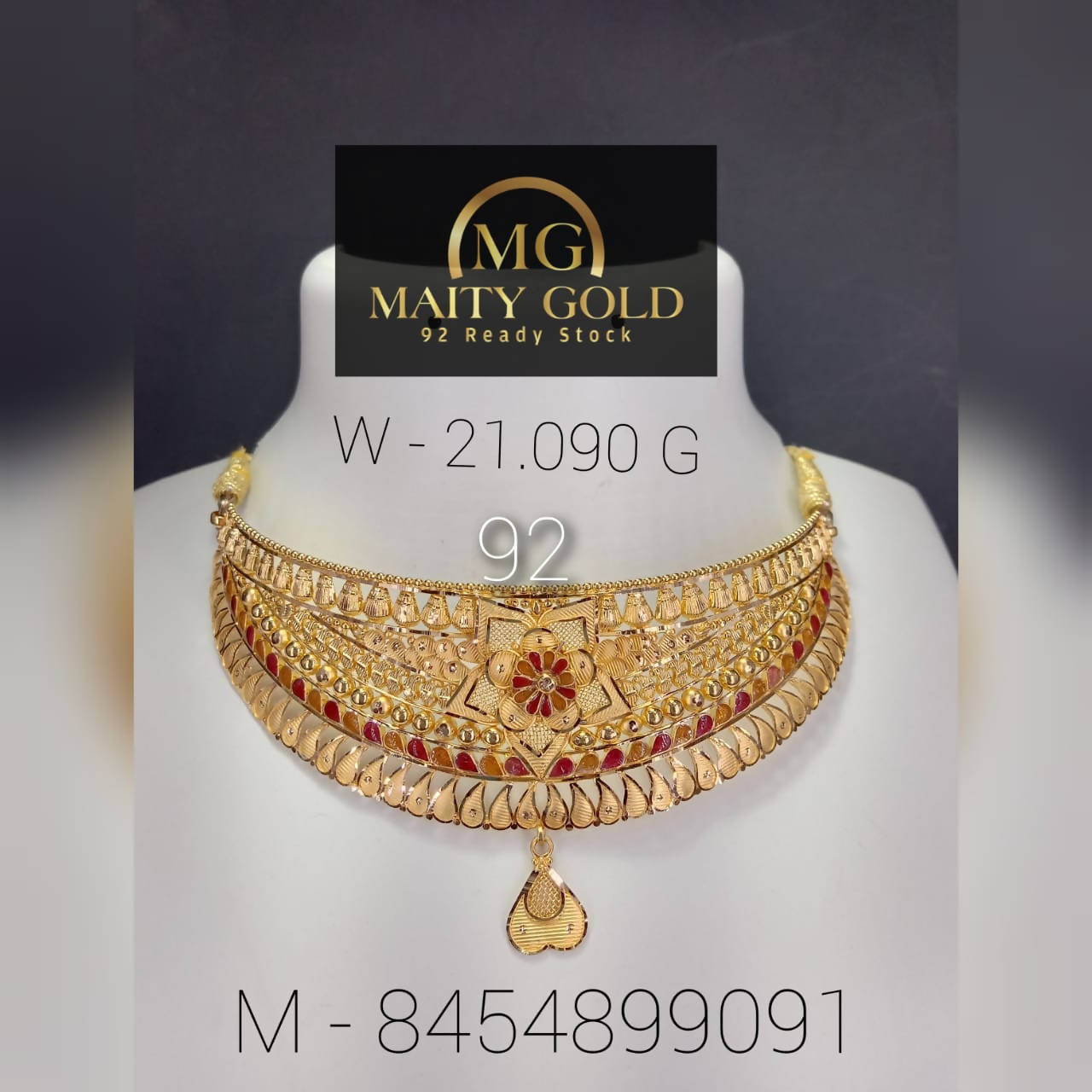 Gold Choker Sarafa Bazar India