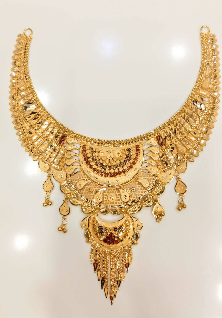 Gold Necklace Sarafa Bazar India