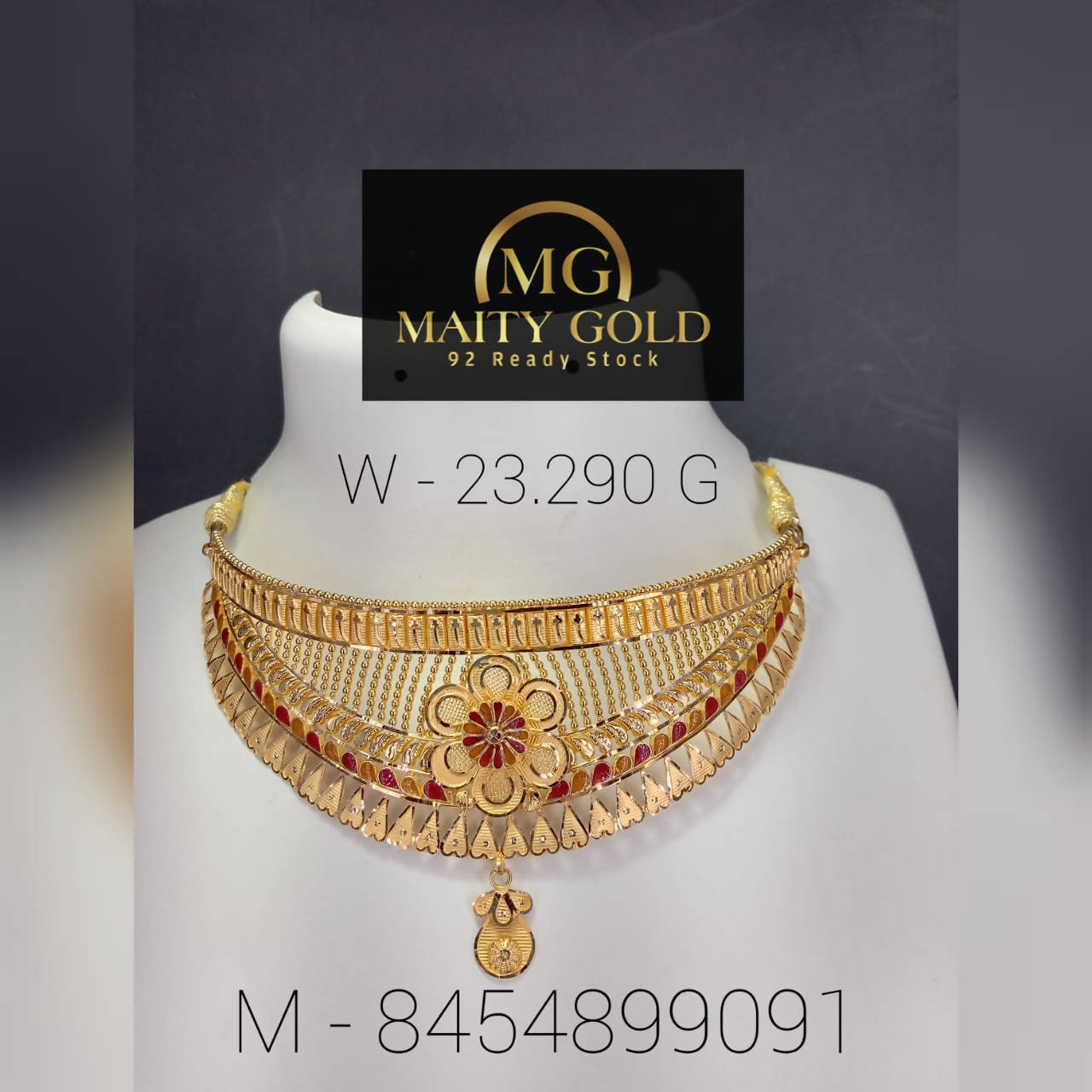 Gold Choker Sarafa Bazar India