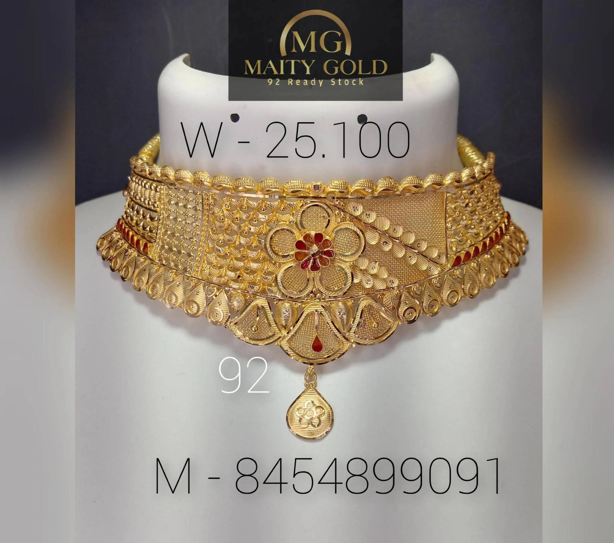 Gold Choker Sarafa Bazar India