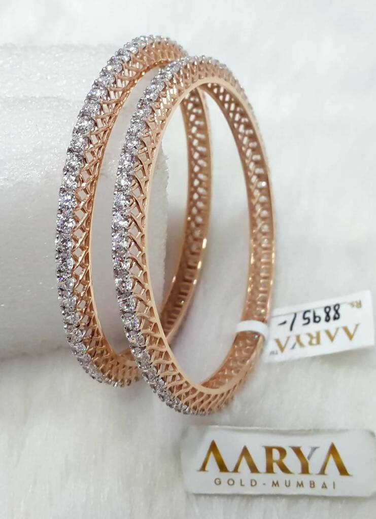 Rose Gold Bangles Sarafa Bazar India