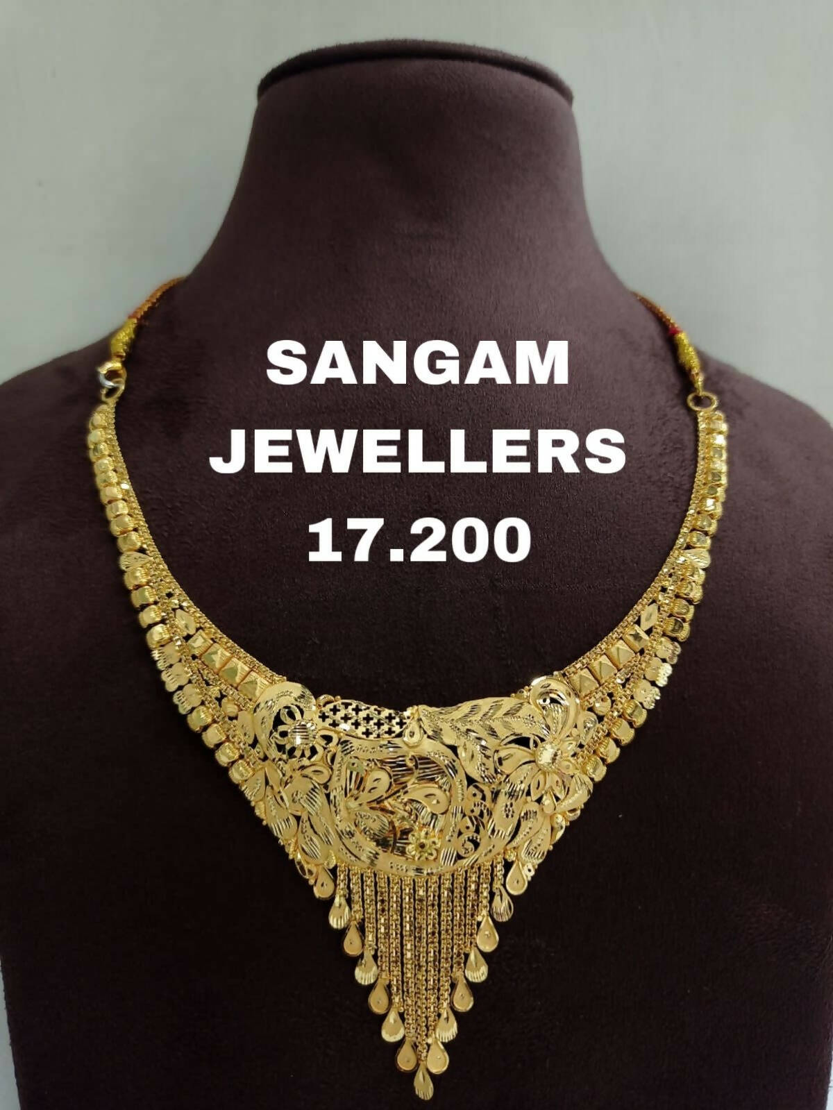 Gold Necklace Sarafa Bazar India