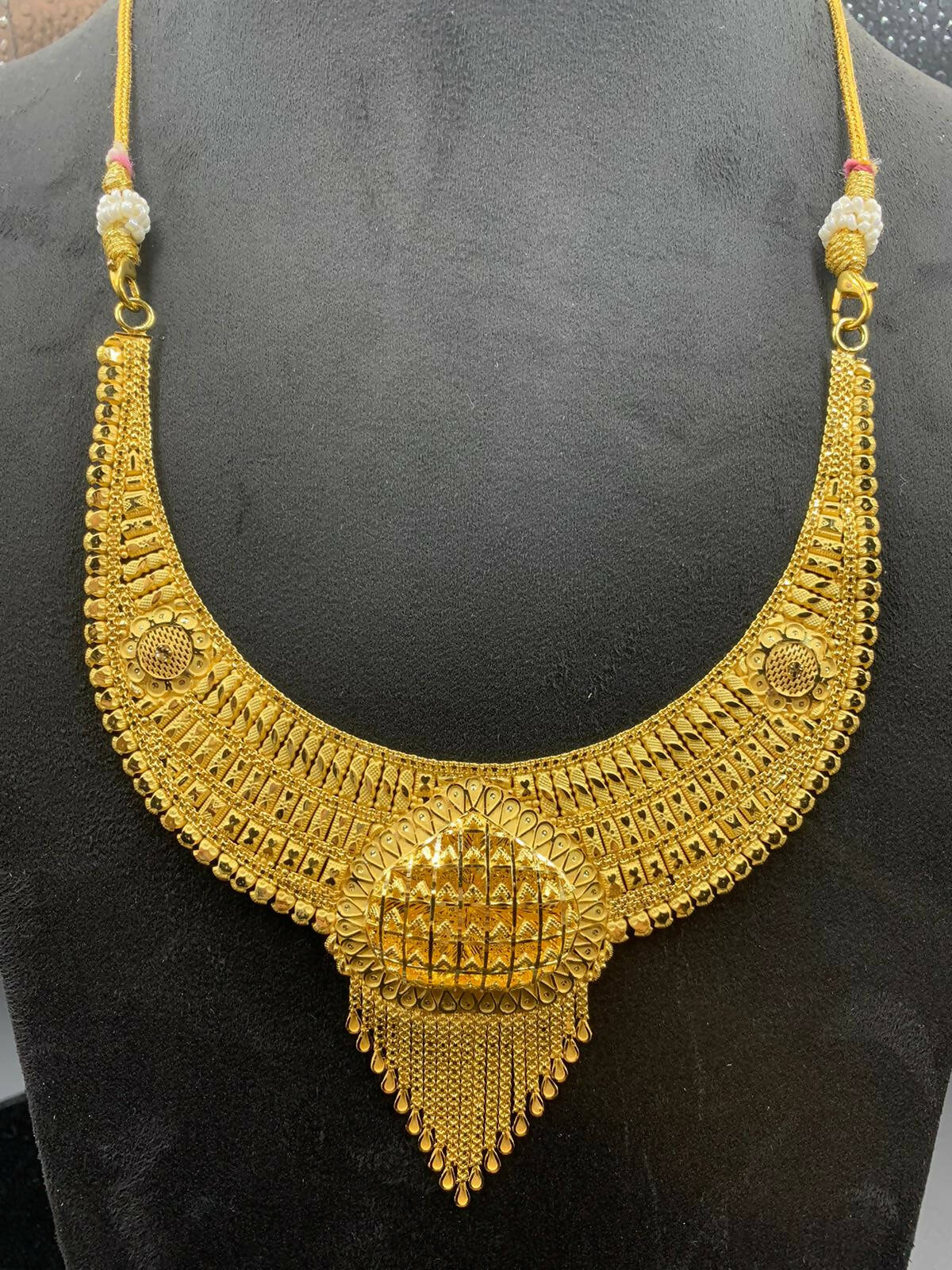 Gold Necklace Sarafa Bazar India