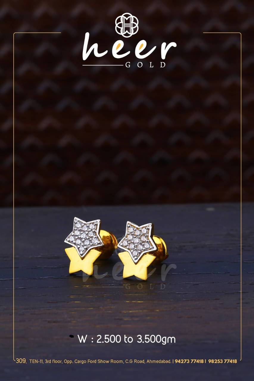 CZ Casting Earrings Sarafa Bazar