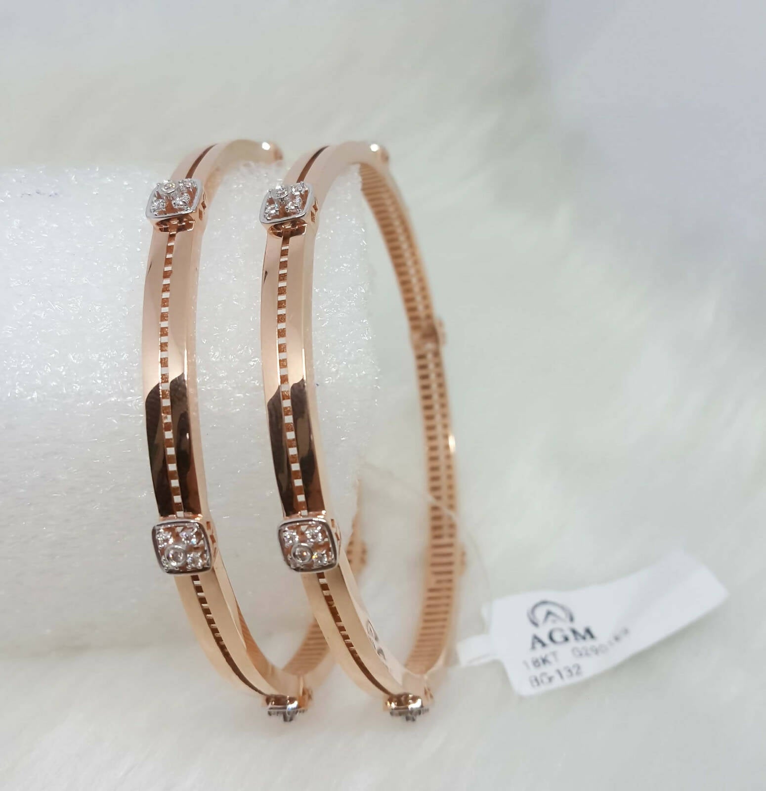 Rose Gold Bangles Sarafa Bazar India