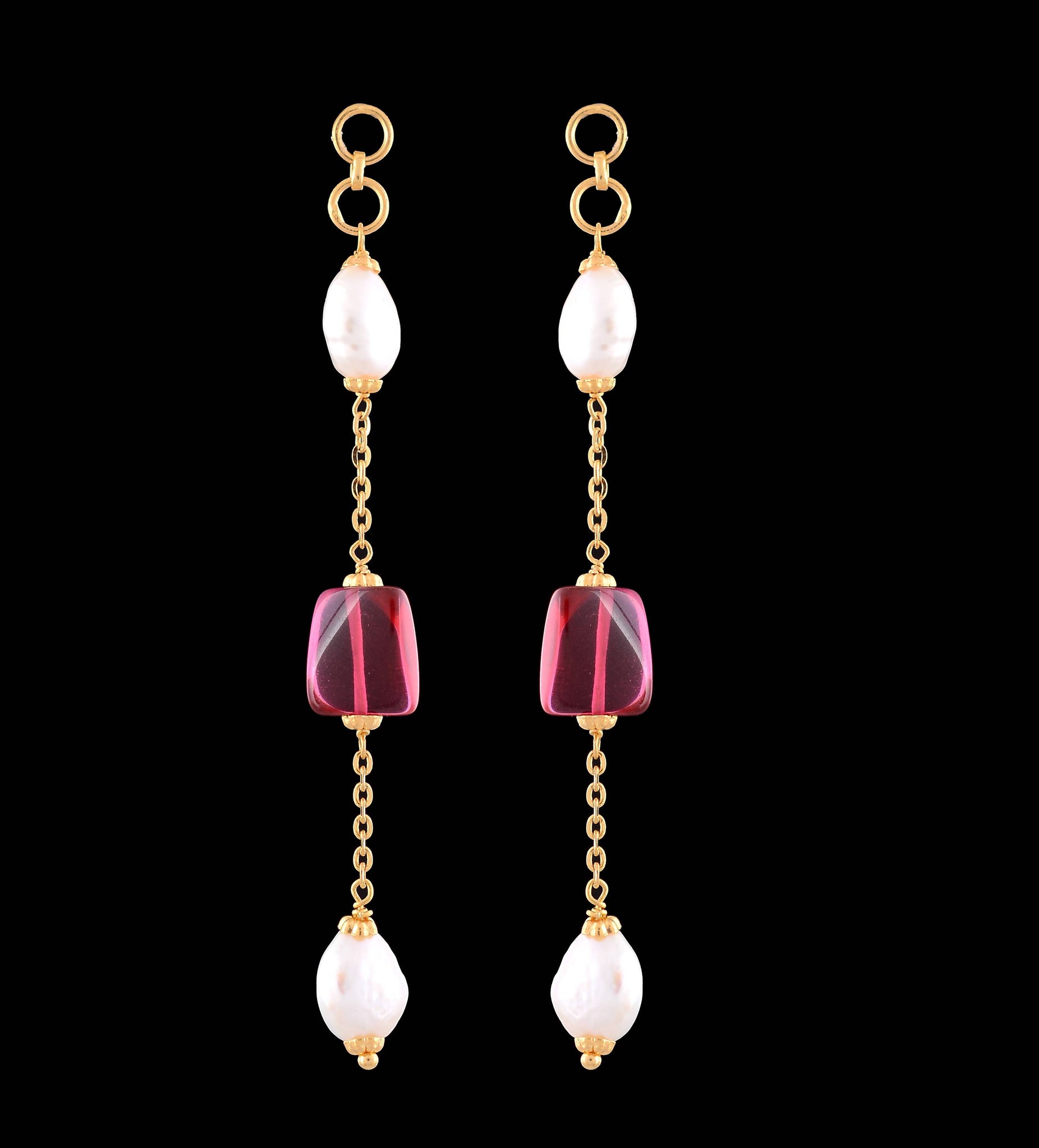 Gold Beads Earrings (Latkan) Sarafa Bazar