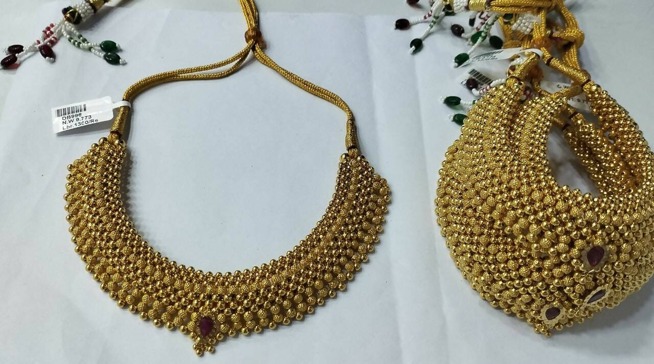 Light Weight Ghalsari Necklace Sarafa Bazar India