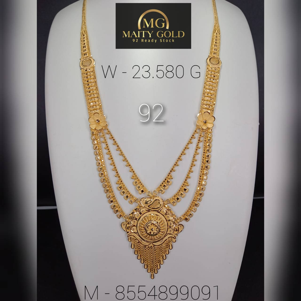 Gold Long Set Sarafa Bazar India