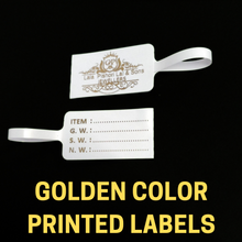 SINGLE Color Printed Jewellery Labels Sarafa Bazar India