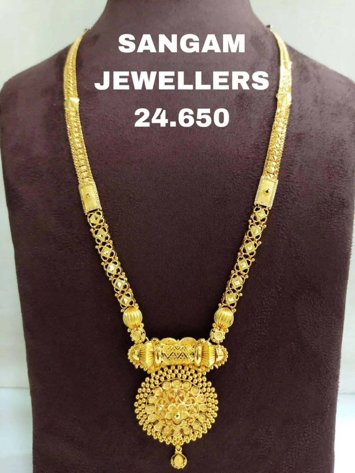 Gold Long Set Sarafa Bazar India