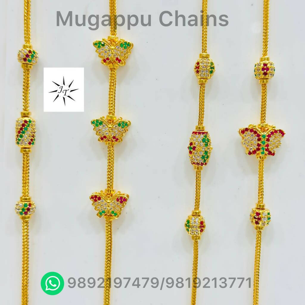 Mugappu Chains Sarafa Bazar India