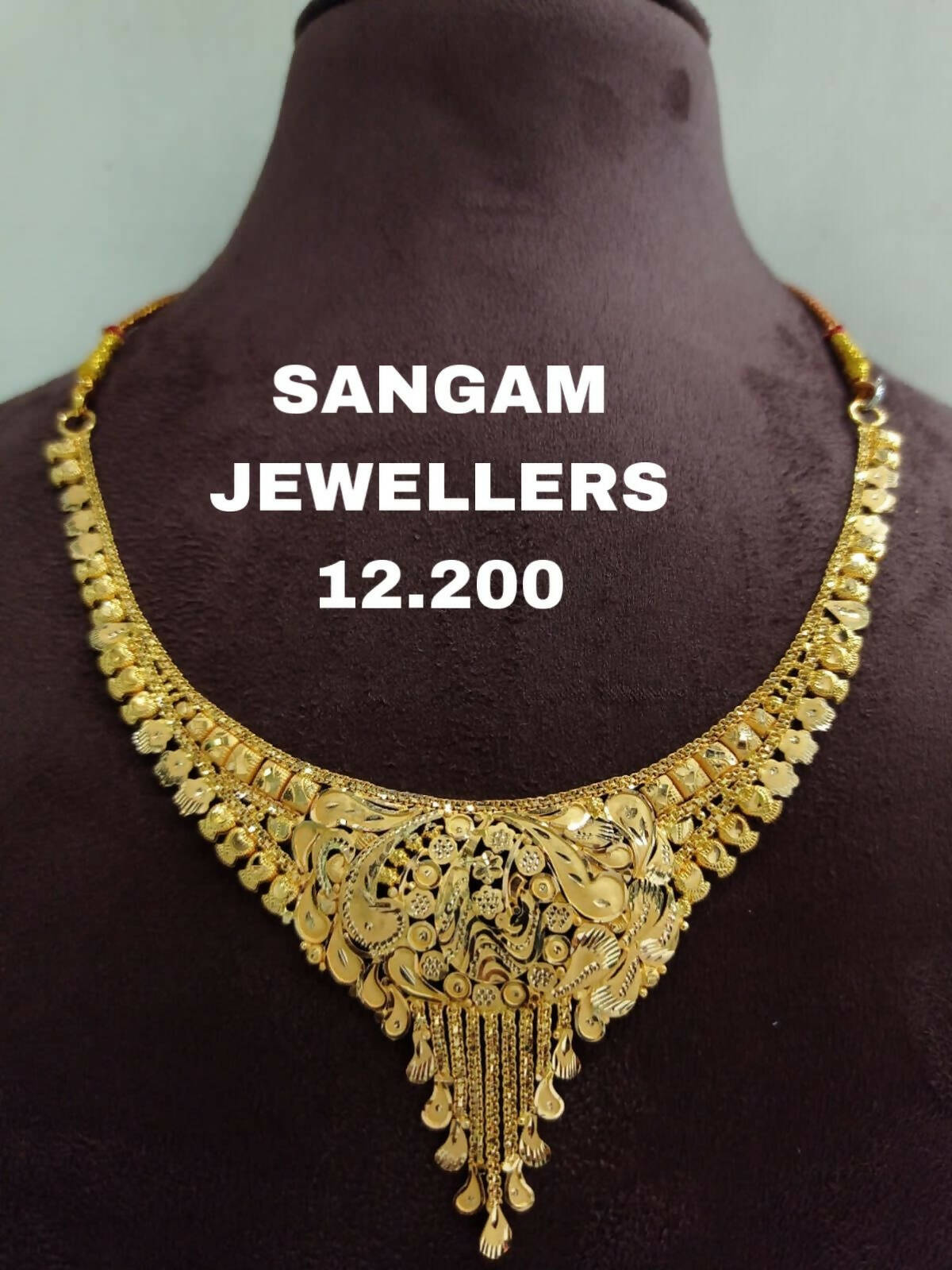 Gold Necklace Sarafa Bazar India