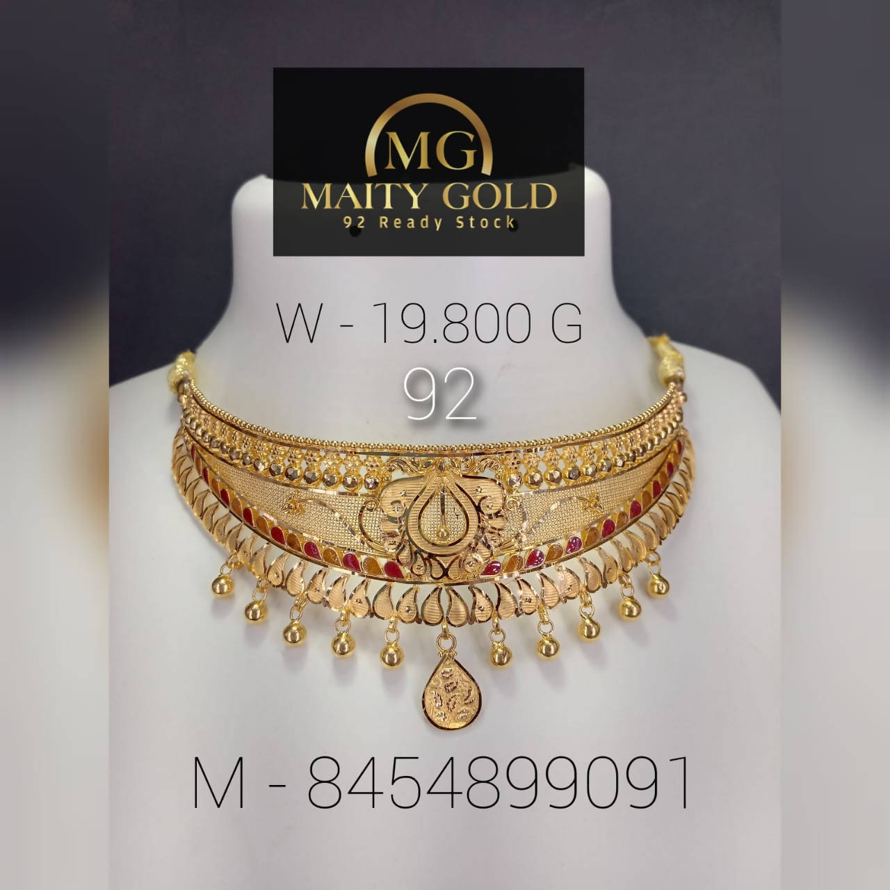 Gold Choker Sarafa Bazar India