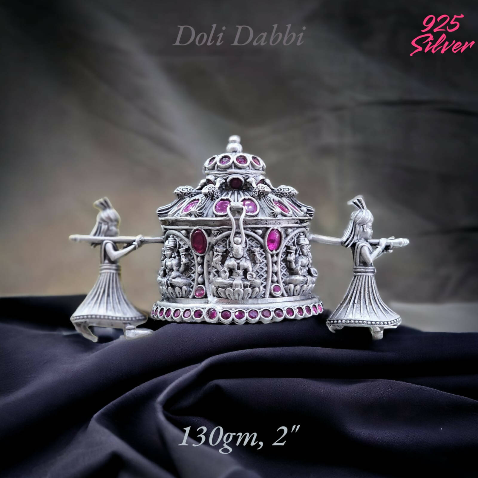 925 Silver Stone Doli Dabbi Sarafa Bazar India