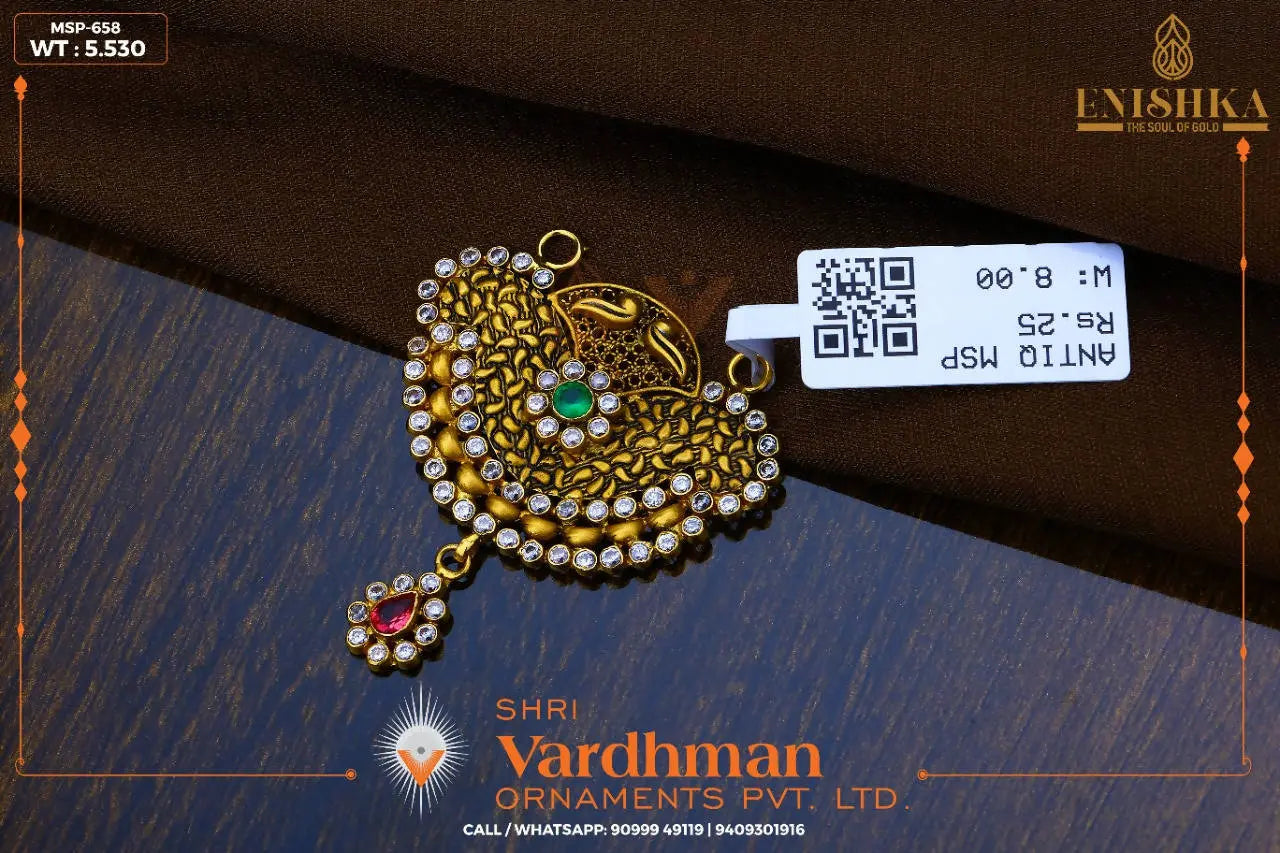 22kt Mangalsutra Pendant Sarafa Bazar India