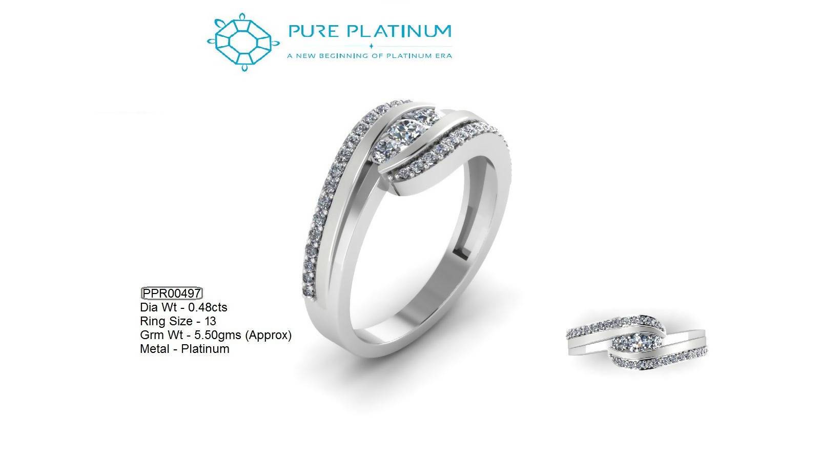 Platinum Ladies Ring Sarafa Bazar