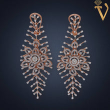 Diamond Necklace Set-NKV11607 Sarafa Bazar India