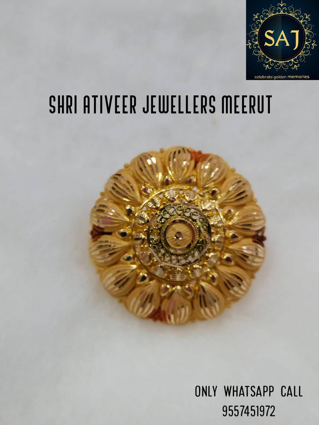 Plain Gold Ladies Ring Sarafa Bazar