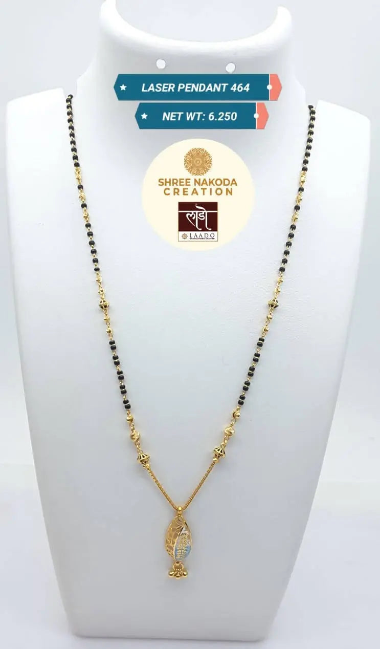 Laser Pendant Mangalsutra Sarafa Bazar