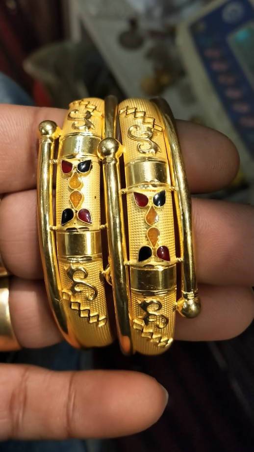 Plain Gold Bangles Meerut Sarafa Bazar