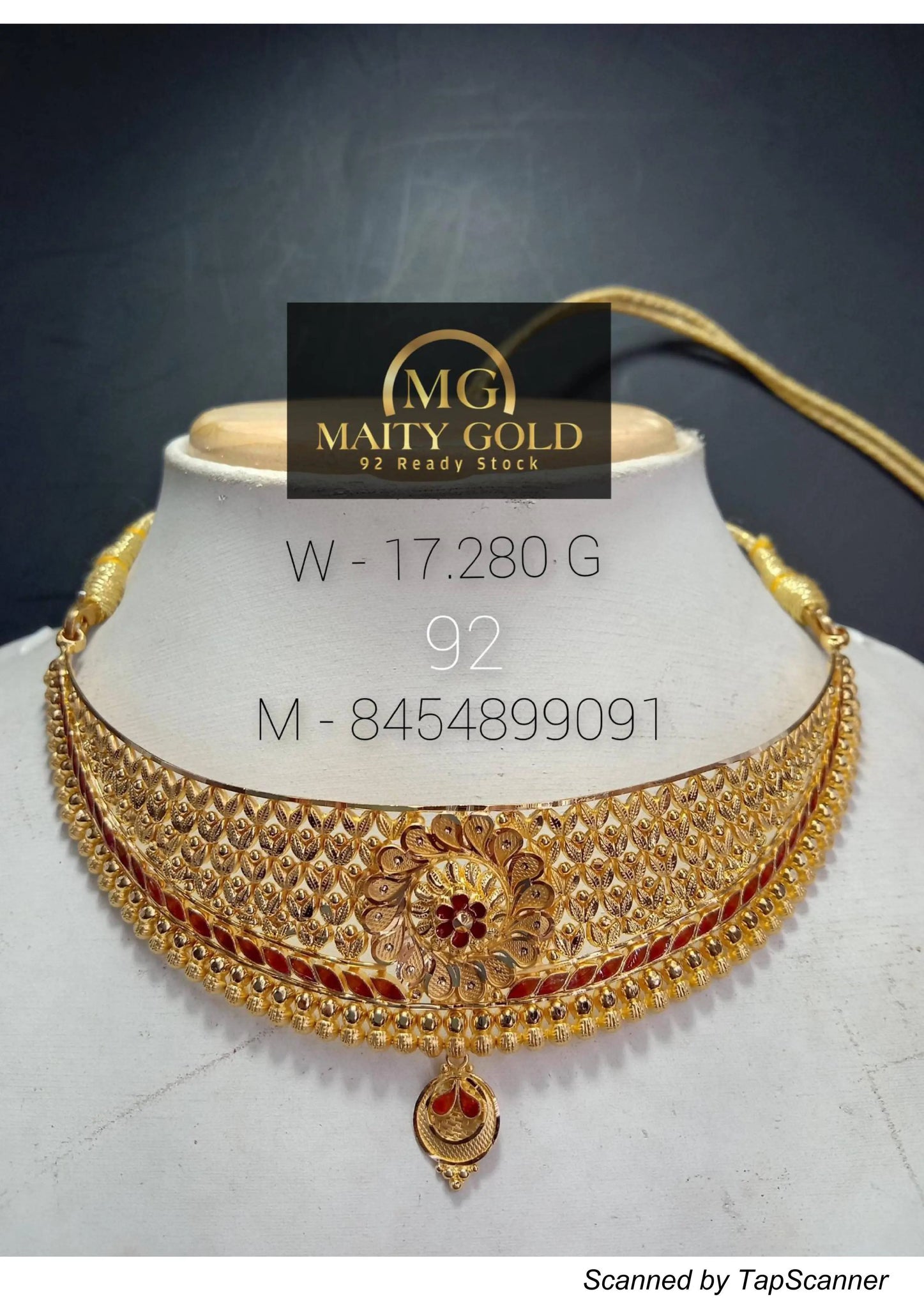 Gold Choker Sarafa Bazar India