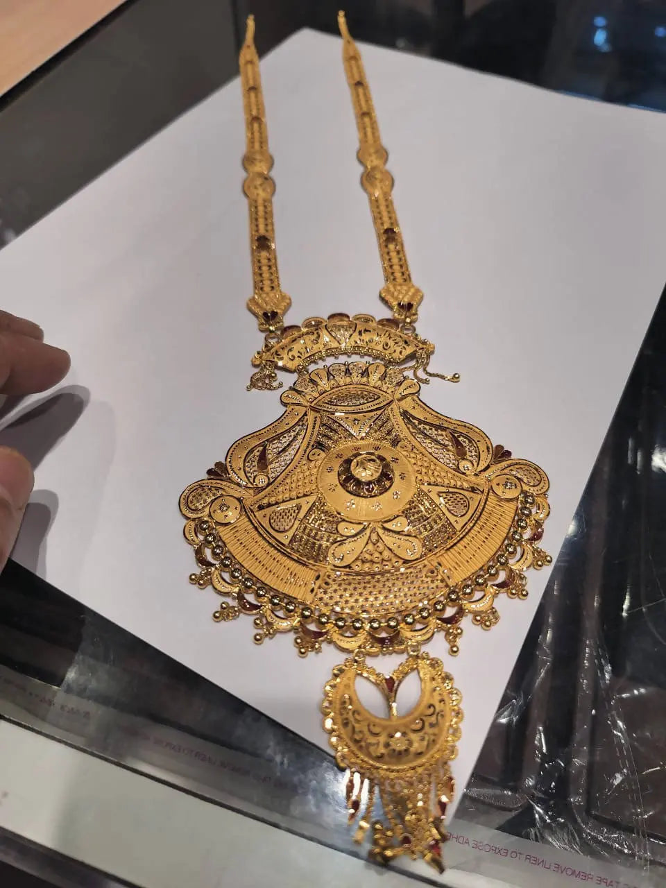 Gold Long Set Sarafa Bazar India