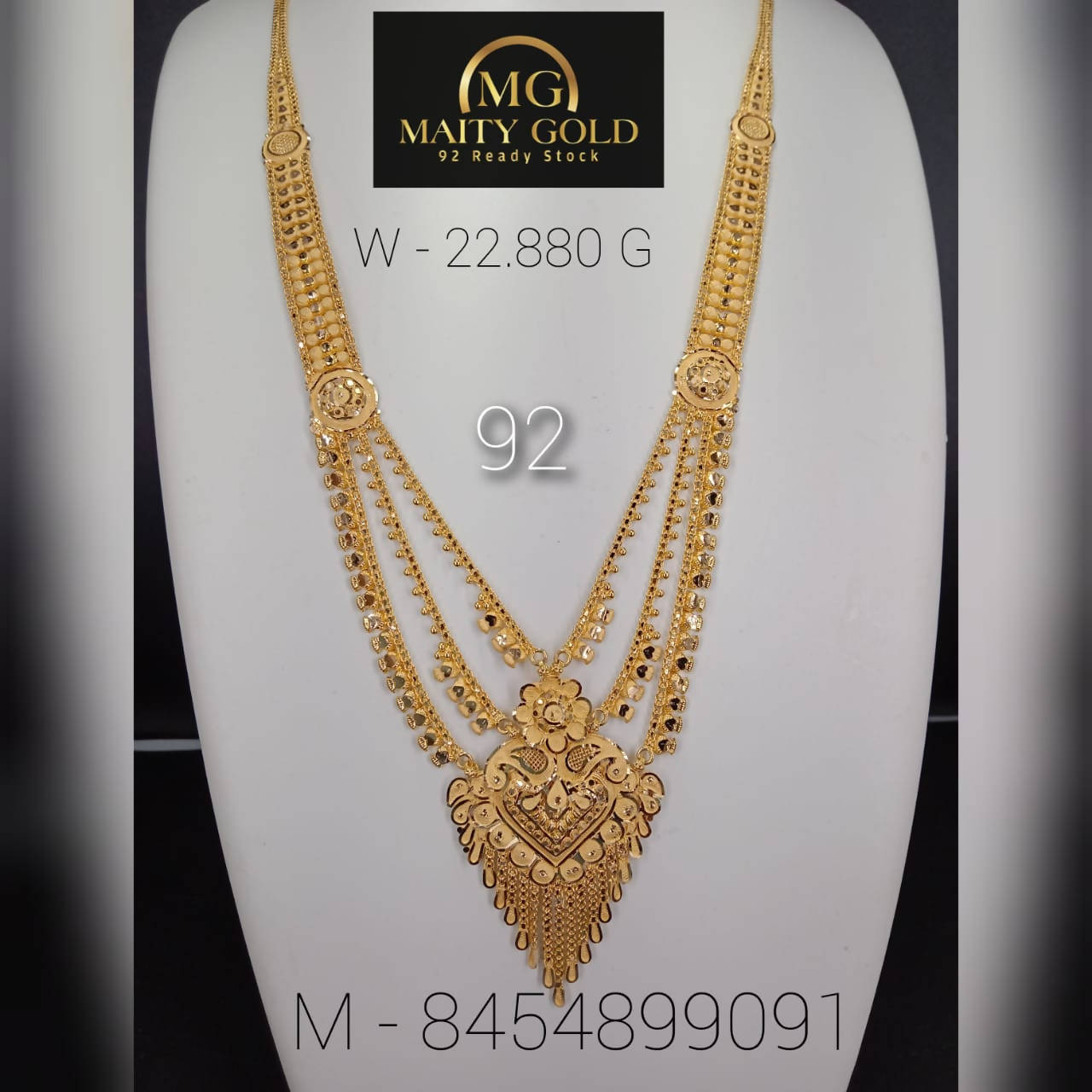 Gold Long Set Sarafa Bazar India