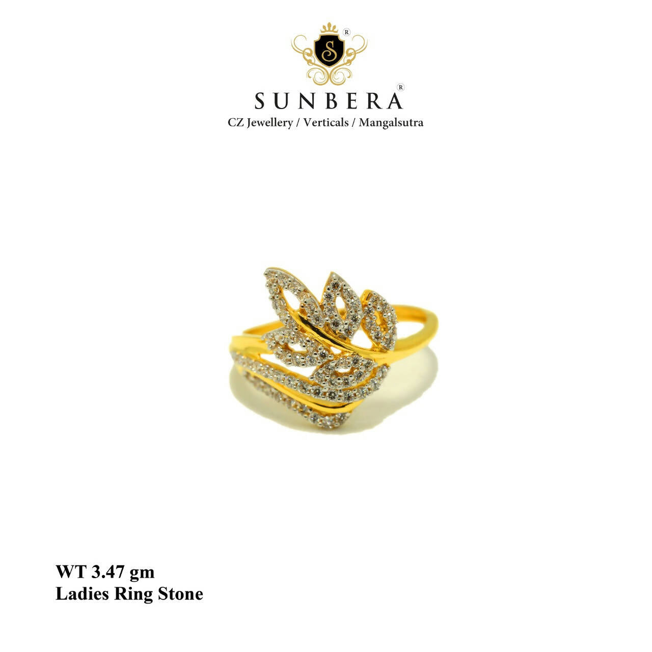 Ladies Stone Ring Sarafa Bazar India