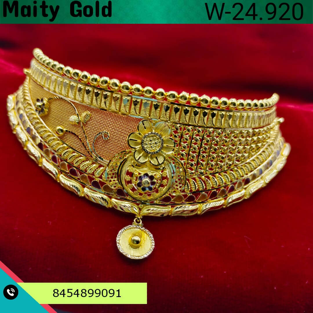 Gold Choker Sarafa Bazar India