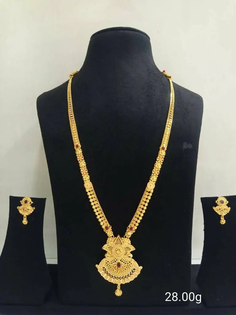 Gold Long Set Sarafa Bazar India