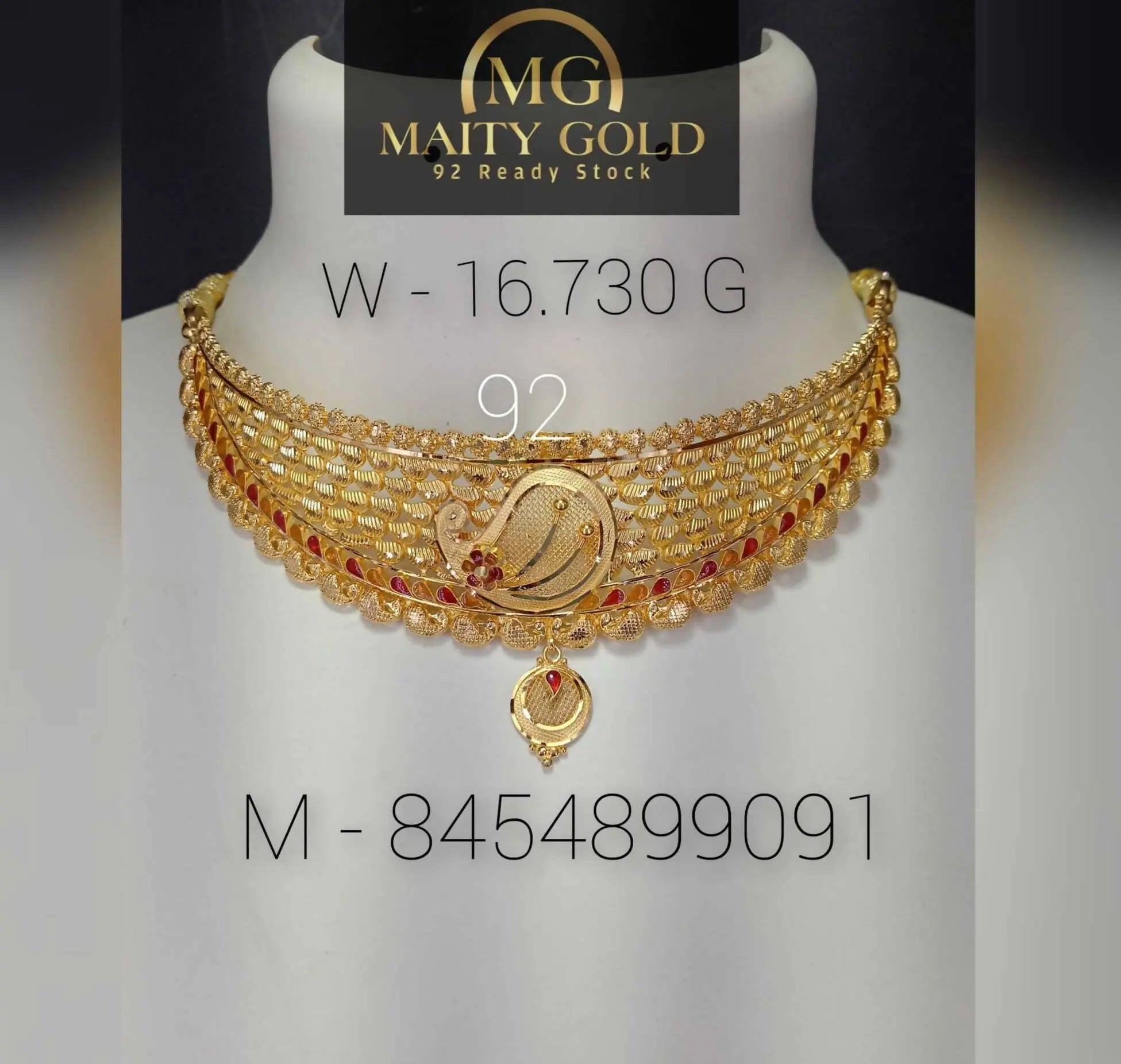 Gold Choker Sarafa Bazar India