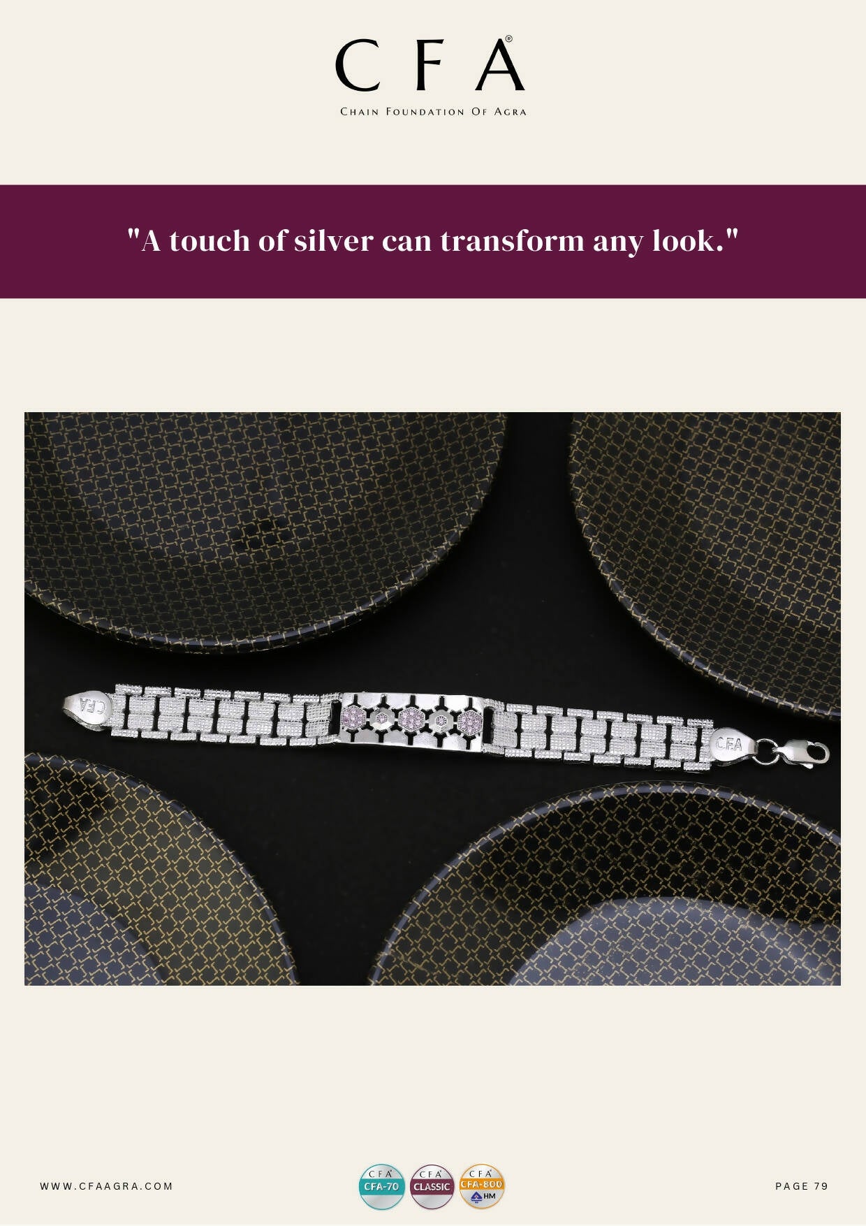 Silver Gents Bracelet Sarafa Bazar India