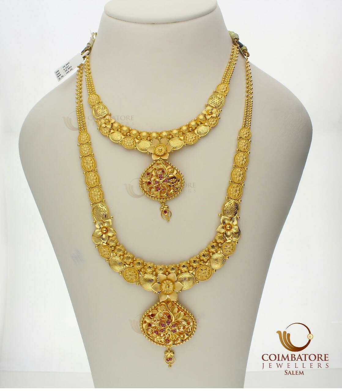 Gold Necklace & Long Set Sarafa Bazar India