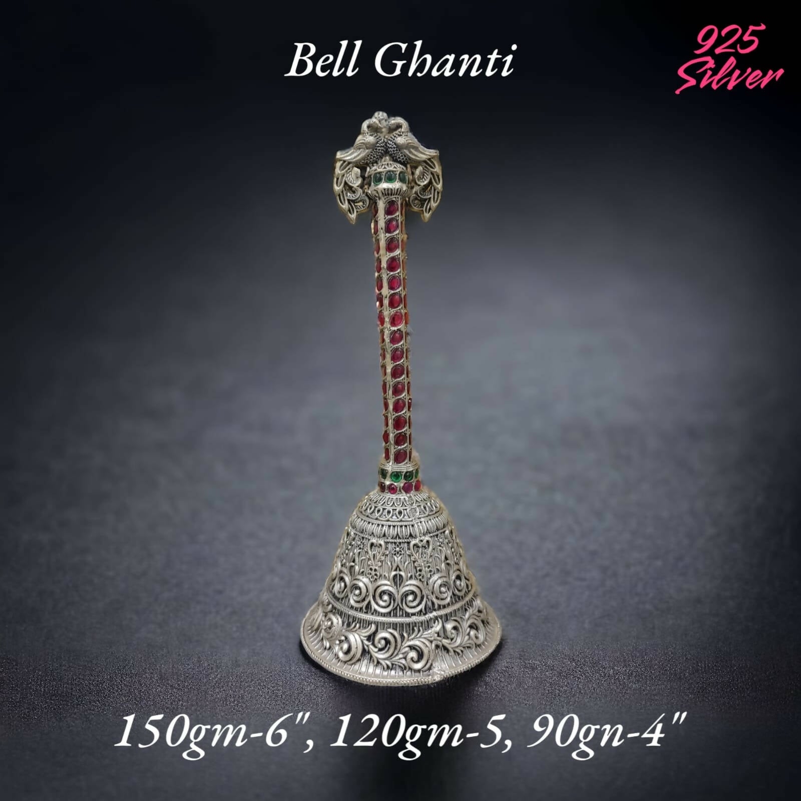 925 Silver Bell Ghanti Sarafa Bazar India