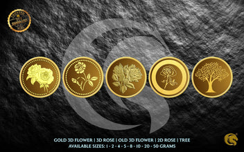 Gold Flower Coins | Omkar Mint Sarafa Bazar